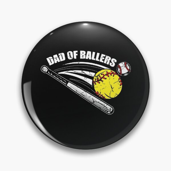 Item preview, Dad of Ballers Softball Lover Baseball Dad Gift designed and sold by SharpThreadZ.
