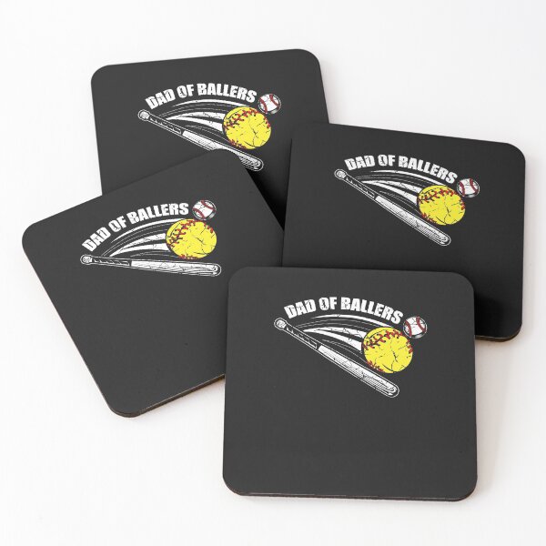 Item preview, Dad of Ballers Softball Lover Baseball Dad Gift designed and sold by SharpThreadZ.