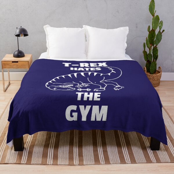 Item preview, T-Rex Hates The Gym/ Burpees White - Funny Gym designed and sold by GymWearDepot.