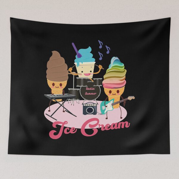 Item preview, Ice Cream Music Rock Band Rockin Summer designed and sold by SweetCreamBand.
