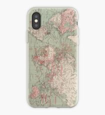 Vintage Karte der Welt (1918) iPhone-Hülle & Cover