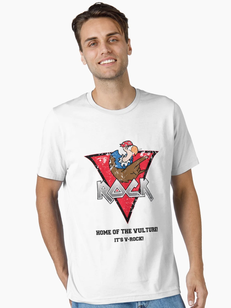 Vrock HOME OF THE VULTURE! IT'S V-ROCK! t shirt mockup Vrock HOME OF THE VULTURE! IT'S V-ROCK! t shirt mockup