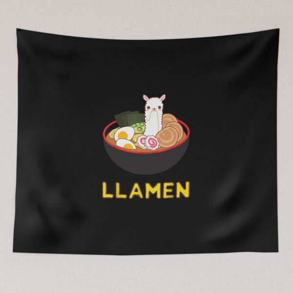 Item preview, Llamen Llama Ramen Noodle Japanese Anime Kawaii   designed and sold by AttieParetti87.