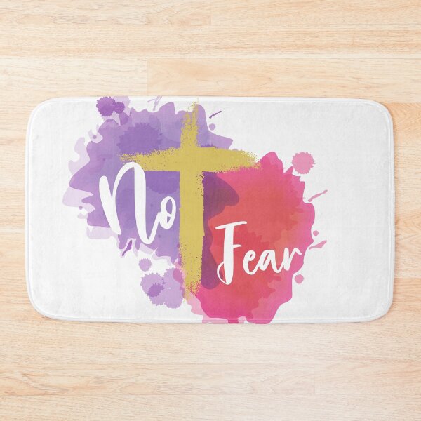 Item preview, No fear Christian Cross faith based designed and sold by WillowandCrate.