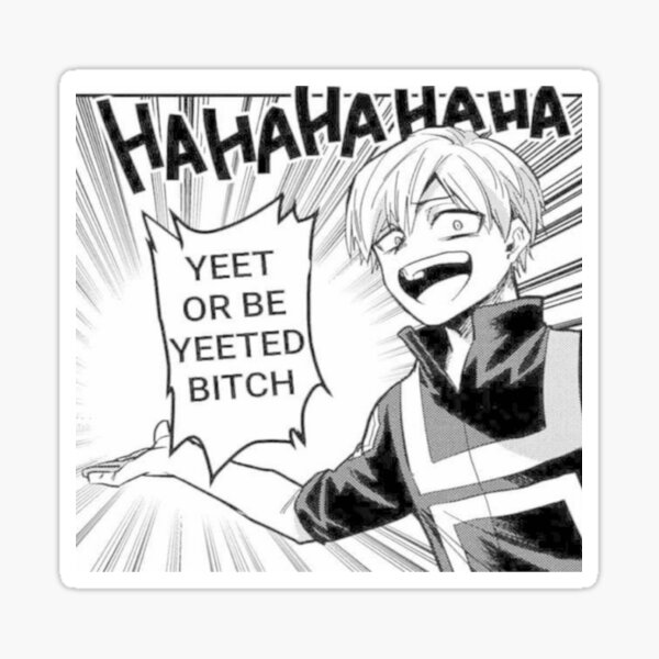 Neito Monoma Laughing Sticker For Sale By Jaedenkozey Redbubble 