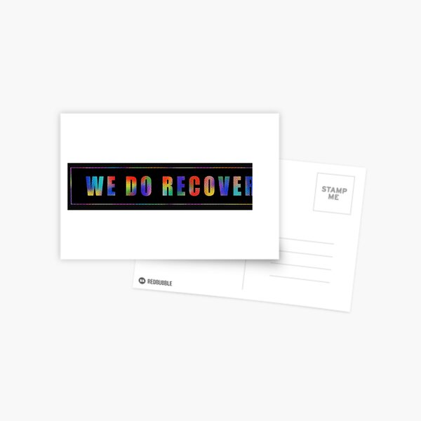 We Do Recover Postcard
