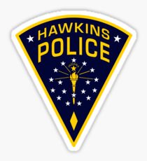 Hawkins, Indiana Police Sticker