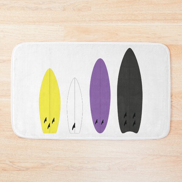 Item preview, Non Binary Surfer Pride Gift, NonBinary Enby Surf, Non Binary Enby Surfboard Surfing, LGBT+ Surf board designed and sold by ArtsyloShop.