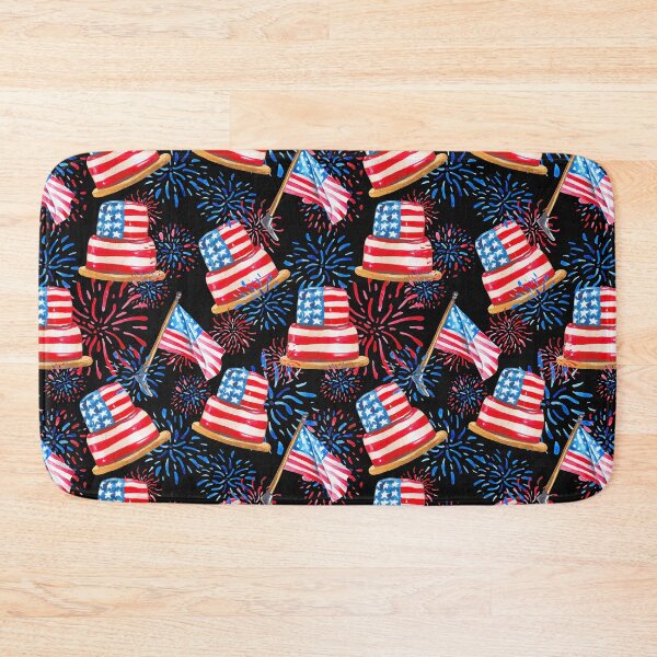 Item preview, USA patriotic pattern Watercolor designed and sold by WaveOcean123.