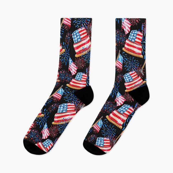 Item preview, USA patriotic pattern Watercolor designed and sold by WaveOcean123.