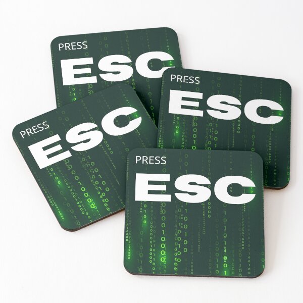 Item preview, Escape The Matrix - Press ESC designed and sold by Eranthe Bernardo.