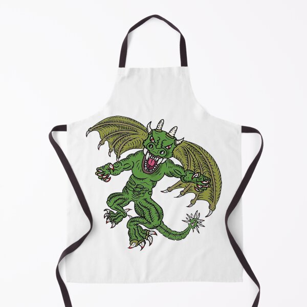 Item preview, Green Dragon cartoon, fire breathing dragon, claws, fangs, horns, flying dragon designed and sold by Nostrathomas66.