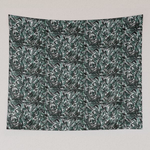 Item preview, Teal Gray Black Metallic Abstract Art designed and sold by hopecope.