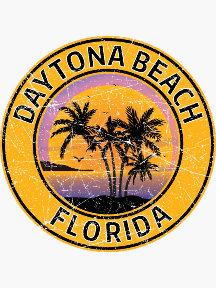 "Daytona Beach Florida" Sticker by ConnectionSplit Redbubble