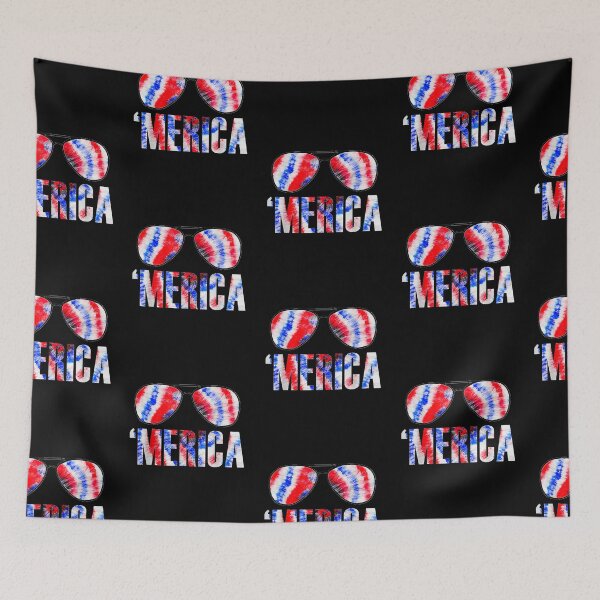 Item preview, 4th Of July Merica American Flag Tie Dye Sunglasses designed and sold by lydiamoranart.