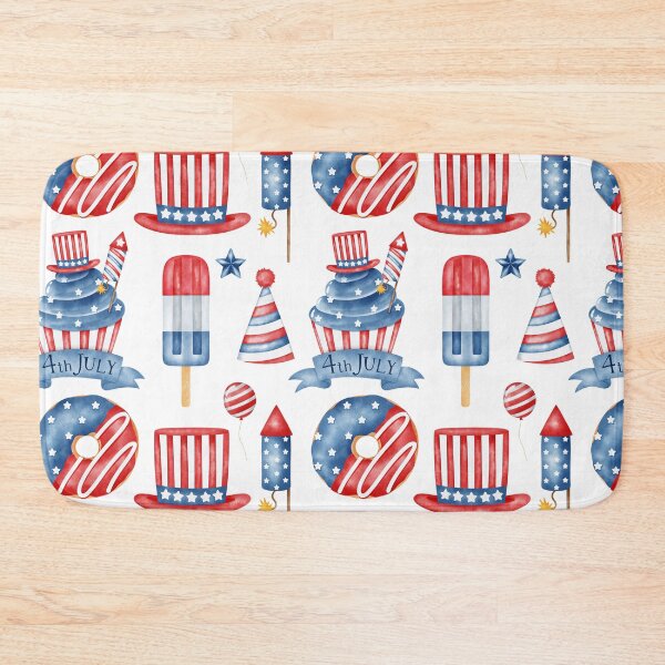 Item preview, Independence day pattern watercolor designed and sold by WaveOcean123.
