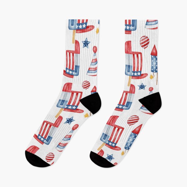 Item preview, Independence day pattern watercolor designed and sold by WaveOcean123.