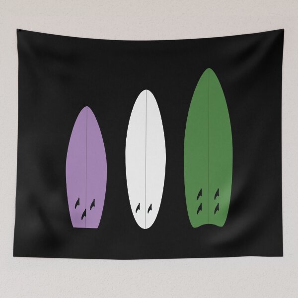 Item preview, Queer Surfer Pride Gift, GenderQueer Women Men Surf, Gender Queer Surfboard Surfing, LGBT+ Surf board designed and sold by ArtsyloShop.