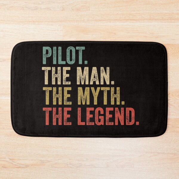 Item preview, Pilot the man the myth the legend retro plane captain gifts  designed and sold by Majesticoo.