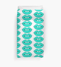 My Turquoise Lips Duvet Cover