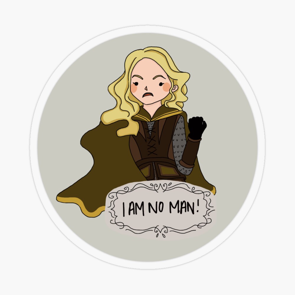 LOTR I Am No Man Vinyl Sticker Eowyn Shield-maiden of Rohan 