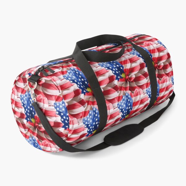 Item preview, Flower USA Flag Art pattern designed and sold by WaveOcean123.