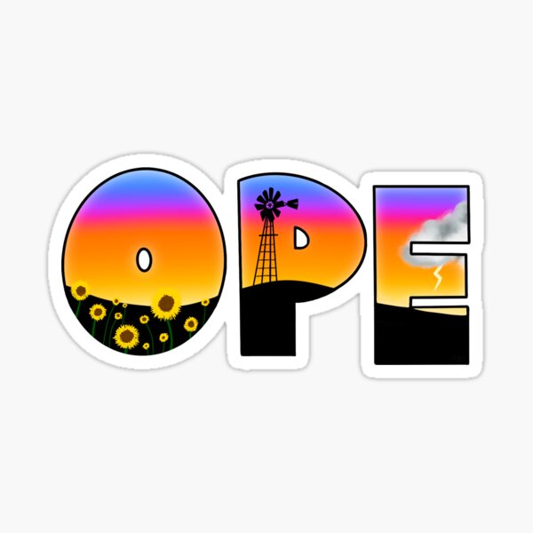 OPE - Mid West Saying Sticker