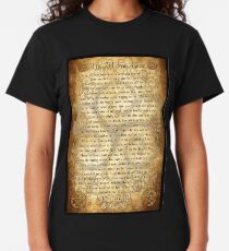 Wiccan Rede with Parchment Background Classic T-Shirt