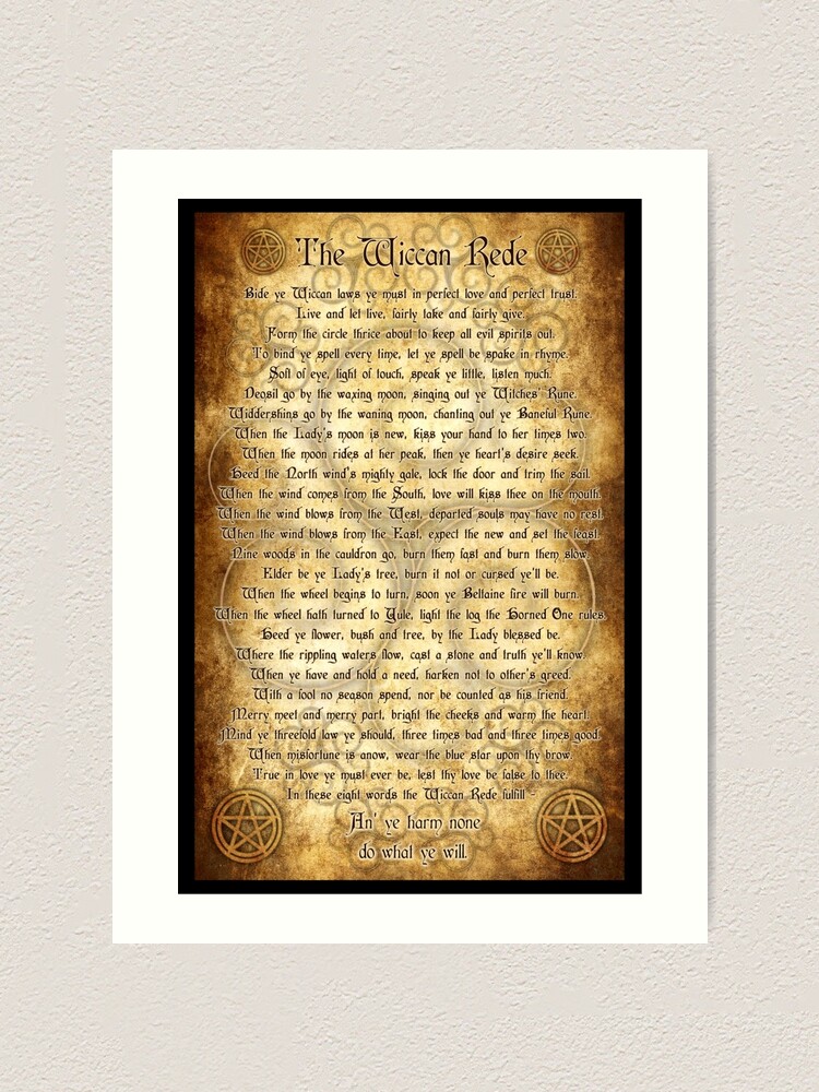 Wiccan with Background" Art Print for Sale by NaumaddicArts | Redbubble