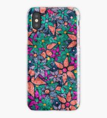 Retro Trendy Floral Pattern iPhone Case