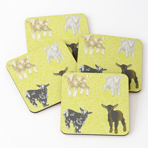 Item preview, Baby Goats Pattern Yellow designed and sold by Ashley Gagnon.