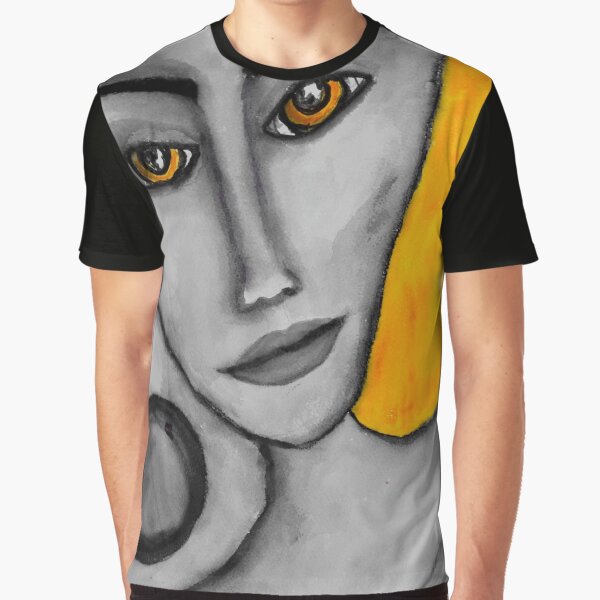 Grey Faced Girl Graphic T-Shirt
