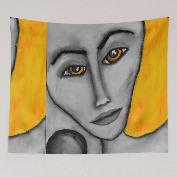 Item preview, Grey Faced Girl designed and sold by Sarah Curtiss.
