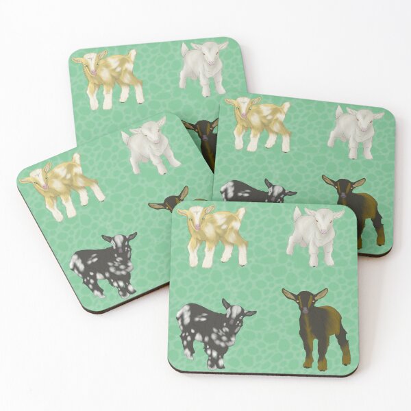 Item preview, Baby Goats Pattern Green designed and sold by Ashley Gagnon.