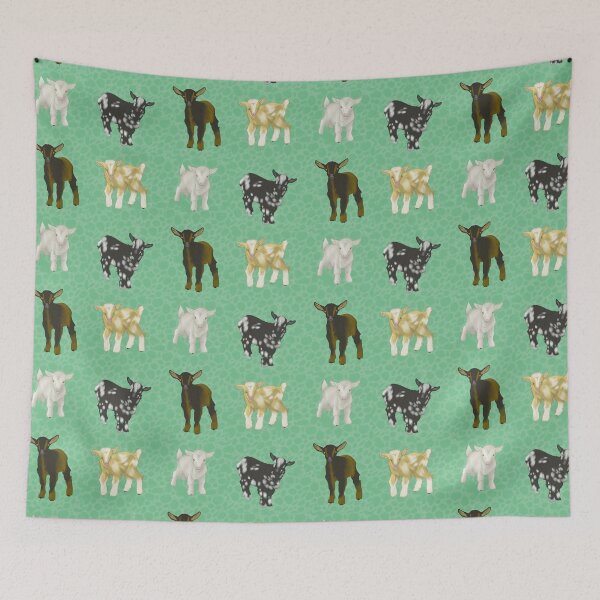 Item preview, Baby Goats Pattern Green designed and sold by Ashley Gagnon.