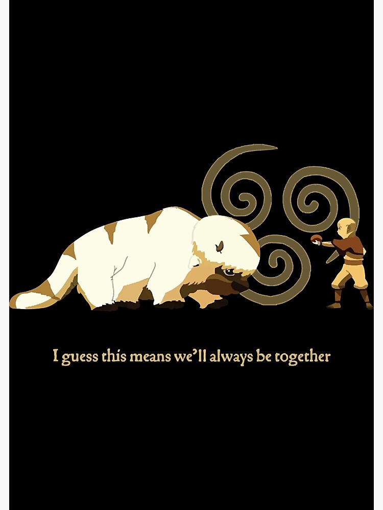 Discover Appa And Aang Premium Matte Vertical Poster
