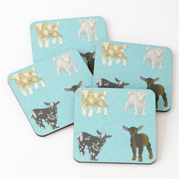 Item preview, Baby Goats Pattern Blue designed and sold by Ashley Gagnon.