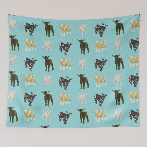 Item preview, Baby Goats Pattern Blue designed and sold by Ashley Gagnon.
