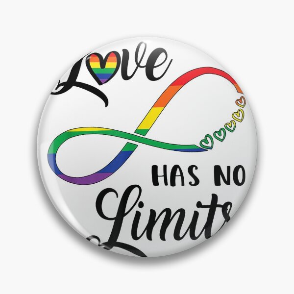 Item preview, Gay Pride Love Has No Limits Saying _ Infinity LGBTQ Flag T-Shirt designed and sold by CyntoyaTatum.