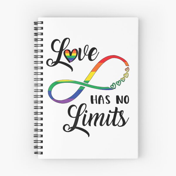 Item preview, Gay Pride Love Has No Limits Saying _ Infinity LGBTQ Flag T-Shirt designed and sold by CyntoyaTatum.
