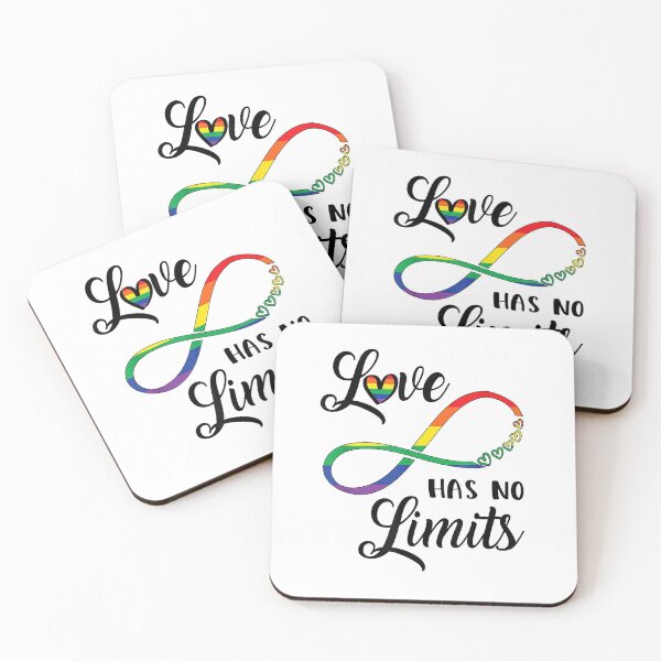 Item preview, Gay Pride Love Has No Limits Saying _ Infinity LGBTQ Flag T-Shirt designed and sold by CyntoyaTatum.
