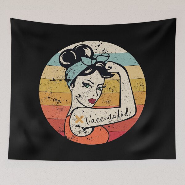 Item preview, Vaccinated Retro Tee Believes in Vaccines Immunization designed and sold by carpett627.