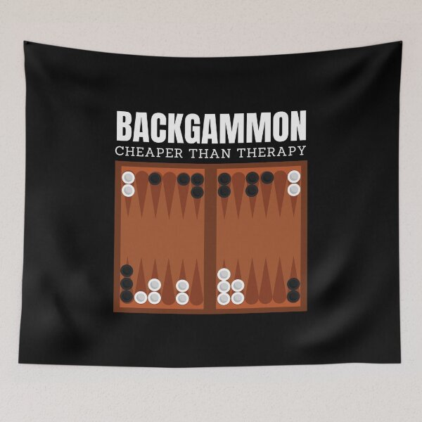 Item preview, Backgammon Cheaper Than Therapy designed and sold by Crafty-Mornings.