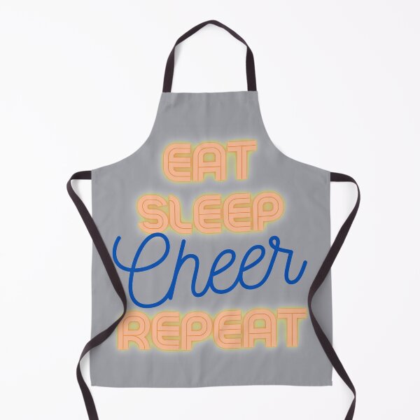 Item preview, Eat Sleep Cheer Repeat in Orange and Blue designed and sold by GeoTeasters.