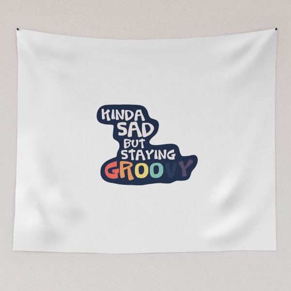 Item preview, kinda sad but staying groovy 70s designed and sold by kgmcg.