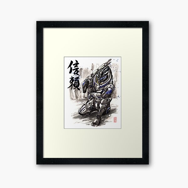 Garrus Gerahmter Kunstdruck