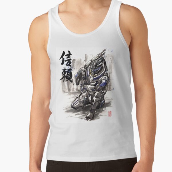 Item preview, Mass Effect Garrus Sumie style with Japanese Calligraphy designed and sold by Mycks.
