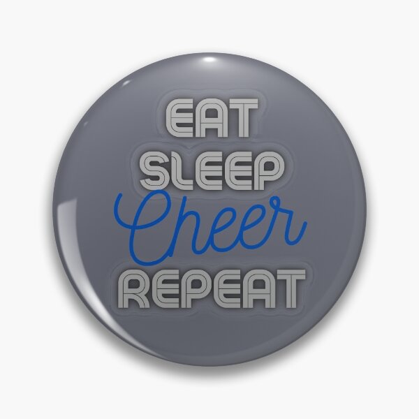 Item preview, Copy of Eat Sleep Cheer Repeat in Blue and Gray designed and sold by GeoTeasters.