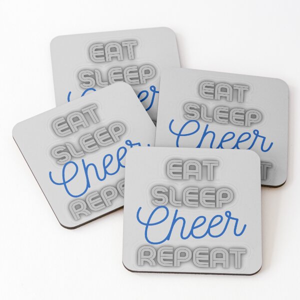Item preview, Copy of Eat Sleep Cheer Repeat in Blue and Gray designed and sold by GeoTeasters.