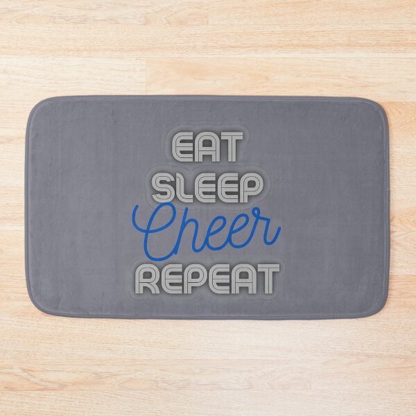 Item preview, Copy of Eat Sleep Cheer Repeat in Blue and Gray designed and sold by GeoTeasters.